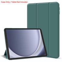 For Samsung Galaxy Tab A9 A11 Plus X110 X210 X230 X236 Tri-fold Flip Case, Magnetic Flip Smart Cover, Solid Color Tablet Case A9 A11 plus 11inch white