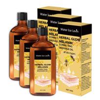 Herbal Glow Melanin Correcting Massage Oil with Bee Venom & Vitamin C - Brightening & Deeply Moisturizing for All Skin Types 100g ruda
