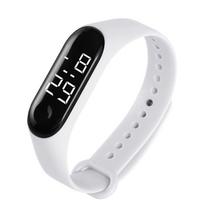 Neperšlampamas sportinis laikrodis, lengvas LED liečiamas skaitmeninis laikrodis Waterproof white white
