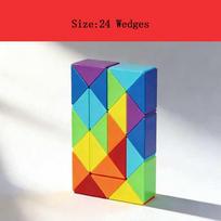 Rainbow Snake Folding Cube Twist Puzzle Educational Brain Teaser Toys Party Favors Birthday Gifts For Kids School Students