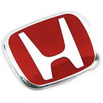For Honda Civic Accord City CRV Jade Fit Odyssey Hybrid Red ZN39 Black Blue Interior  Car Steering Wheel Emblem H-Sticker raudona