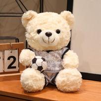2026 Football Teddy Bear Plush Toy National Team Bear Plushies Soccer Match Commemorative Mascot Gift 16cm