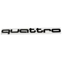 Automobilio Metalinis Lipdukas Priekinio Buferio Kastuvo Logotipo Lipdukai Audi Quattro A3 A4 S3 S4 RS3 RS4 RS5 RS7 Ženkliukai Emblemos Aksesuarai matinė juoda spalva