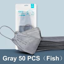 CE FFP2 veido kaukė Žuvies kaukė Kn95 Patvirtinta Mascarillas Faciales Daugkartinė kaukė 50 PCS(Fish)