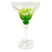 Piešta Margarita vyno taurė Krištolinė taurė Rankomis tapyta Kokteilių taurė Alicia Home Taurė namų barui Vestuvių vakarėliui Dropship as shown green