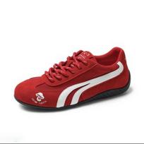 Mesh breathable casual sports shoes versatile soft sole white shoes fashion single shoes summer new board shoes 40 raudona