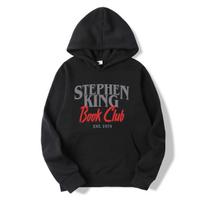 Stephen King Knygų Klubo džemperiai su paveikslėliais berniukams balti per dideli juokingi vyriški balti džemperiai S gray
