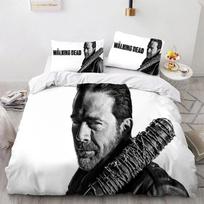 The Walking Dead Printed Bedding Sets Exquisite Bed Supplies Set Duvet Cover Bed Comforter Set Luxury Birthday Gift EU Single(135*200cm)3pcs black