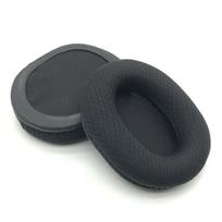 2 vnt. putplasčio kempinės ausų pagalvėlės ausinės ausinės ausinės ausinės nauja pakaitinė ausų pagalvėlė, skirta Razer Barracuda X Black Mesh Fabric black