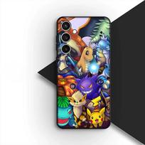 P-Pokemons Charmander P-Pikachus Silicone Phone Cover for Apple iPhone 17 Air 12 13 Pro Max Mini ProMax 7 + 8 Plus Soft Case iPhone17 Pro gray