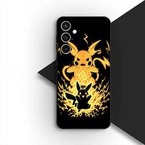 P-Pokemons Charmander P-Pikachus Silicone Phone Cover for Apple iPhone 17 Air 12 13 Pro Max Mini ProMax 7 + 8 Plus Soft Case iPhone 13 yellow