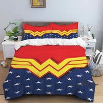 Šis Wonder Woman animacinis patalynės komplektas—su antklodės užvalkalu ir pagalvių užvalkalais—yra puikus pasirinkimas dekoruoti tiek berniukų, tiek 135X200cm red