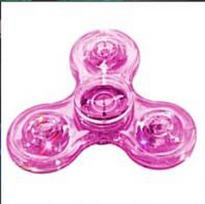 In Glow Dark Led Light Fidget Spinner Finger Toy Hand Spinner Stress Reduction And Anxiety Easing For Children blue