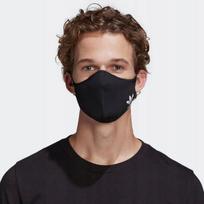 Adidas Maseczki 3-Pack Czarne Z Logo S Włb black