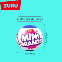 ZURU Mini Brands Maistas Užpildyk šaldytuvą 1 serija Plauset Brands Namų kapsulė Kūrimas pasidaryk pats Mini virtuvė MasterChef Maisto serija white