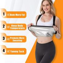Women's Sauna Sweat Vest Waist Trainer – Slimming & Chest Support Lingerie L (90-110 jin) beige