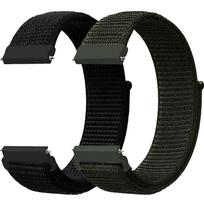 Nailoninė laikrodžio apyrankė, suderinama su Casio F-91W F-84 F-94 F-105 A158 A168 AE-1300 AE-1200 AE-1000 F-108 W-217H W-218H SGW-300H W-800H, reguliuojama, sportinė black