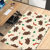 The Gruffalo Printed Carpet, for Office Chair Living Room Bedroom Kitchen Room Decor Gifts. 80cmx120cm beige