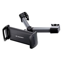 Wozinsky WUU-CHZ19 universal headrest car holder for phone and tablet - black