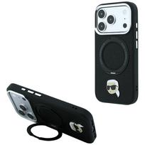 Karl Lagerfeld with Ring Stand 360 Karl Head Pin MagSafe Case for iPhone 18 Pro Max / 17 Pro Max