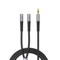 Orico AX2 audio adapter mini jack 3.5 mm headphone and microphone splitter 1 m - black