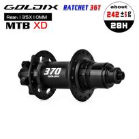 Goldix Boost Cube 28 Holes Mtb Mountain Bike Rear 12X148 Ratchet 36T 15X110 Front 12V Micro Spline Hg Noisy Pro7 28H Hub 6-bolt