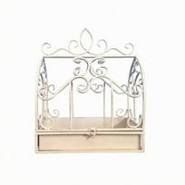 Anti Metal Cage Plant Stand | Decorative ornamental scroll pattern,