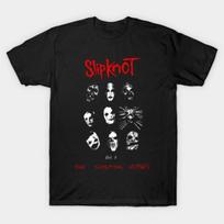 Asian Size Cotton Unisex Tshirt Print T-shirt Slipknot T-shirt No-Cut Print Regular Fit 2XL (78-85kg) juoda