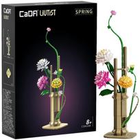 CaDA konstruktoriaus kaladėlės „Gėlės“ rinkinys „Floral Art Spring Whispers“, 53 cm, C59023W, 637 elementų, uniwersalny