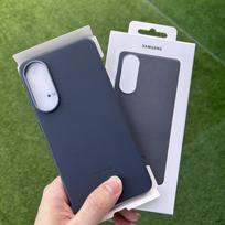 Samsung Galaxy S25 Edge SM-S937B Kindsuit dėklas Minkštas šilkinis prisilietimas Apsauginis odinis dangtelis tamsiai pilka spalva
