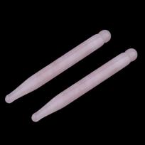 2X Portable Jade Massage Stick Traditional Acupoint Tool gray