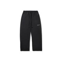 Li Ning X Jackie Chan Collaboration Kung Fu Series Sports Simple Loose Solid Color Straight Leg Casual Pants Men bottoms AKLV883-1 S black