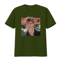 Damon Albarn spausdintas marškinėlis vyrams Stilingas ir unikalus dizainas vintage skalautas streetwear viršus kasdieniam dėvėjimui grafinis M brown