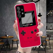 Gameboy Boy Game Soft Phone Case For Samsung Galaxy A13 A14 A15 A16 A17 A53 A54 A55 A56 A57 A33 A34 A35 A36 A37 A23 A24 A25 A26 Samsung A13 red