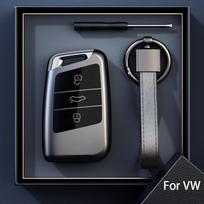 New Titanium Gray for VW for Tiguan Atheon for Rline for Polo Passat B8 for Skoda Kodiaq Octavia Fabia Karoq Car Key Case Cover gray