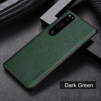 Audinio dėklas Sony Xperia 5 10 1 VII VI V IV III ACE Pro-I, dangtelis, minkštas audinys, PU oda, atsparus smūgiams, neslystantis korpusas, Fundas for Xperia 1 IV žalia