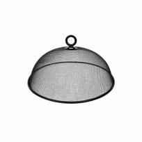 Maisto dangtis tinkleliu su metaliniu rėmu, juodas, 3 vnt.