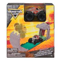 MONSTER JAM Playset Truck (Grave Digger & El Toro Loco) scale 1:72
