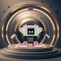 New AI OTTO Robot ESP32-S3 Intelligent Interactive Chatting and Dancing Robot Voiceprint Recognition Companion For Children Gift white