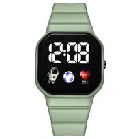 LED Digital Watch For Kids Boys Sports Waterproof Watches Girls Silicone Digital Watch Casual Childrens Electronic Reloj black