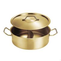 Pot Colored Stainless Steel Thickened Cookware 28CM Clear Wo Lid 32CM brown