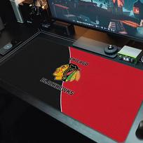 Chicago Blackhawks Mouse Pad Large Gaming Table Cushion Non-slip Laptop Tablet Big Mousepad XXL Mat Mini PC Playmat With Lock edge_xia 30cmx60cm(11.8x23.6inch) red