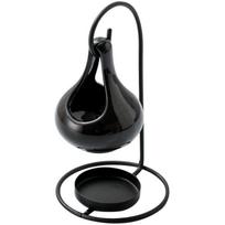 Creative Essential Oil Stove Fragrance Diffuse Ceramic Tealight Holder  Yoga Meditation juoda