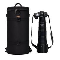 Atsparus vandeniui Oksfordo medžiagos Pečių Krepšys Fotoaparatui Sony A7 Su 200-600mm Objektyvu Vienas Nešiojimas Unisex Kelioninė Fotografija 06_Black - Fits: Nikon Z 180-600, Z9
