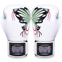 Women Kids Adult Boxing Gloves Punching Bag Training PU Leather MMA Muay Thai Sparring Lightweight Breathable 6 oz white