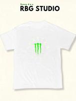 High-Quality Monster Motorcycle Team Print Men's 100% Cotton Top – Summer Adult Crew-Neck T-Shirt – Unisex Streetwear/Hip-Hop Style Tee M white