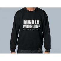 European Size Dunder Mifflin Crewneck Sweatshirt, The Office L juoda