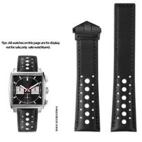 Juoda Mėlyna Odinė Laikrodžio Apyrankė TAG HEUER Dirželiui MONACO CARRERA Laikrodžio Dirželis Sulankstomas Sagtis 22MM Tiesus Jungimas 22mm gray