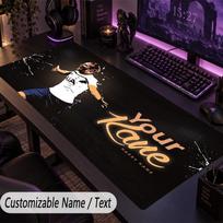 Custom Text Big Mousepad, Extended Desk Pad For Laptop Work GameHarry Kane 30cmx60cm