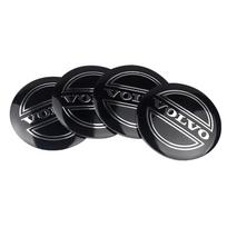 4 vnt. 56 mm automobilio ratų centriniai dangteliai, emblemos lipdukai, skirti Volvo C30 C40 C50 C70 S40 S60 S70 S80 S90 V40 V50 V60 V70 V90 XC30 XC40 juoda